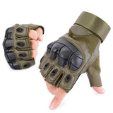 PU Leather Fingerless Gloves